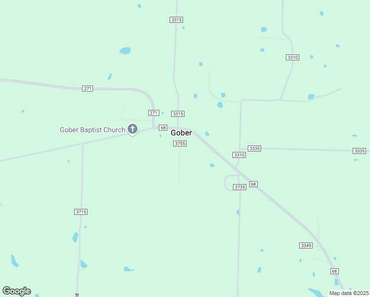 map of restaurants, bars, coffee shops, grocery stores, and more near 4934 Farm to Market 68 in Gober