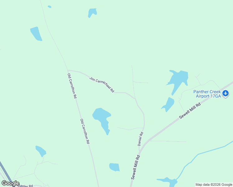 map of restaurants, bars, coffee shops, grocery stores, and more near 134 Jim Carmichael Rd in Newnan