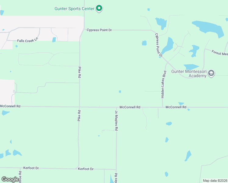 map of restaurants, bars, coffee shops, grocery stores, and more near 1507 McConnell Road in Gunter