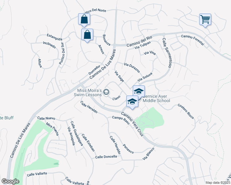 map of restaurants, bars, coffee shops, grocery stores, and more near 1212 Cerca in San Clemente