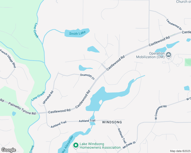 map of restaurants, bars, coffee shops, grocery stores, and more near 140 Drumcliff Court in Tyrone
