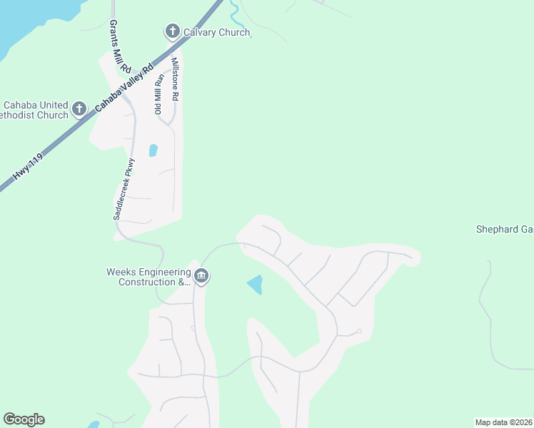 map of restaurants, bars, coffee shops, grocery stores, and more near 1417 Sutherland Place in Birmingham