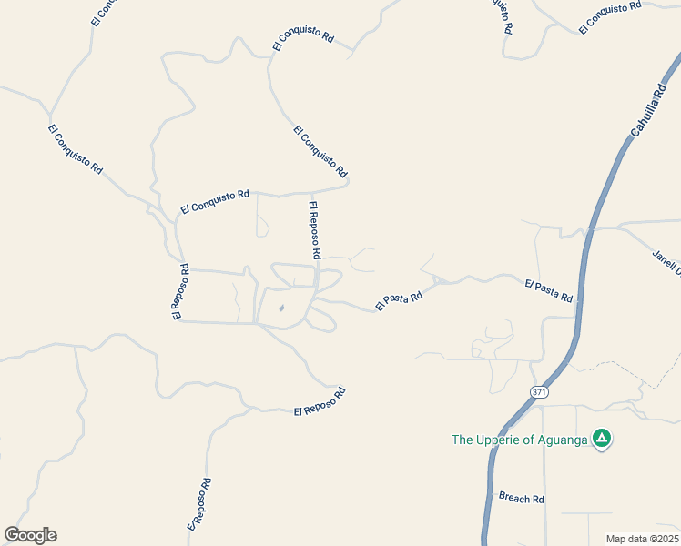 map of restaurants, bars, coffee shops, grocery stores, and more near 45180 El Reposo Road in Aguanga