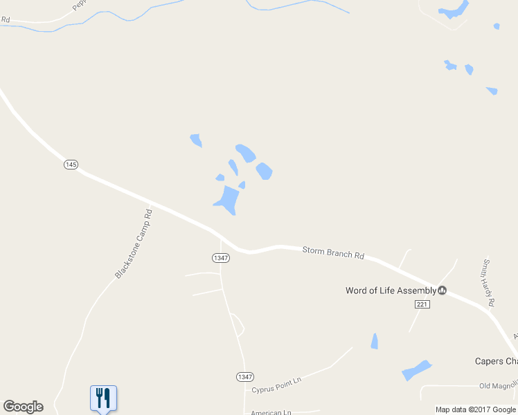 map of restaurants, bars, coffee shops, grocery stores, and more near 1825 Storm Branch Road in Beech Island