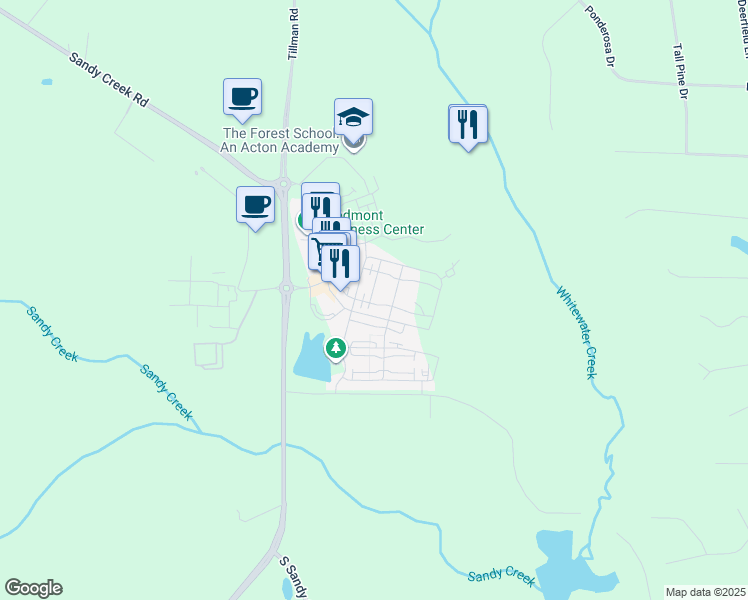 map of restaurants, bars, coffee shops, grocery stores, and more near 155 3rd Street in Fayetteville