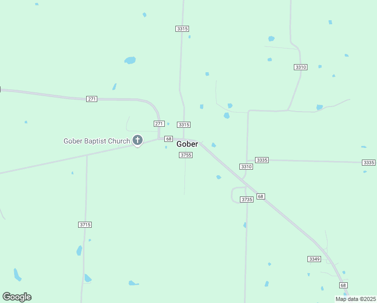map of restaurants, bars, coffee shops, grocery stores, and more near 4934 Farm to Market 68 in Gober