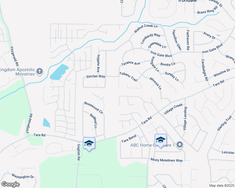 map of restaurants, bars, coffee shops, grocery stores, and more near 1012 Forest Glen in Jonesboro