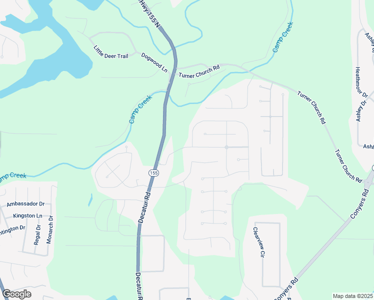 map of restaurants, bars, coffee shops, grocery stores, and more near 118 Bellington Drive in McDonough