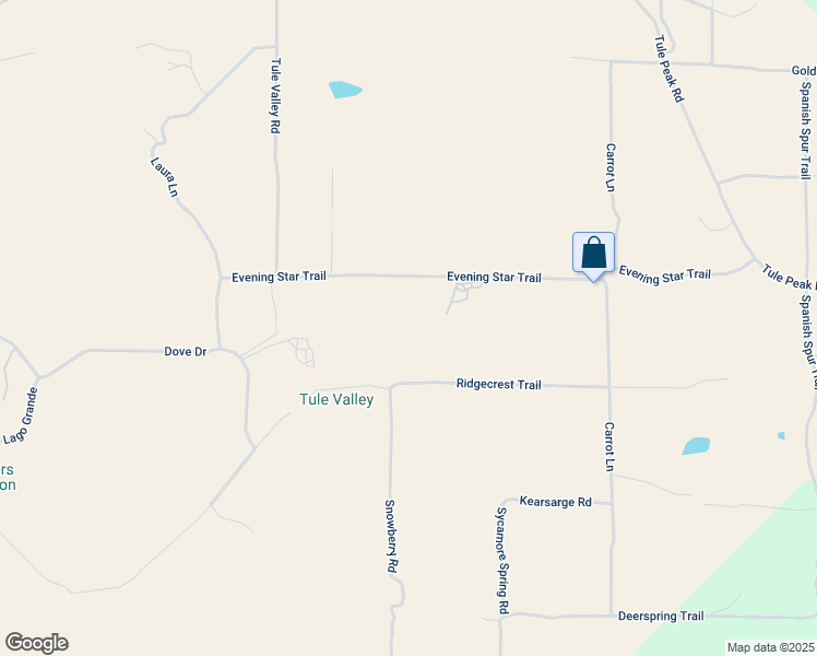map of restaurants, bars, coffee shops, grocery stores, and more near Evening Star Trail in Riverside County