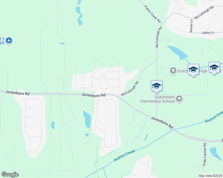map of restaurants, bars, coffee shops, grocery stores, and more near 3200-3298 Jonesboro Road in Hampton