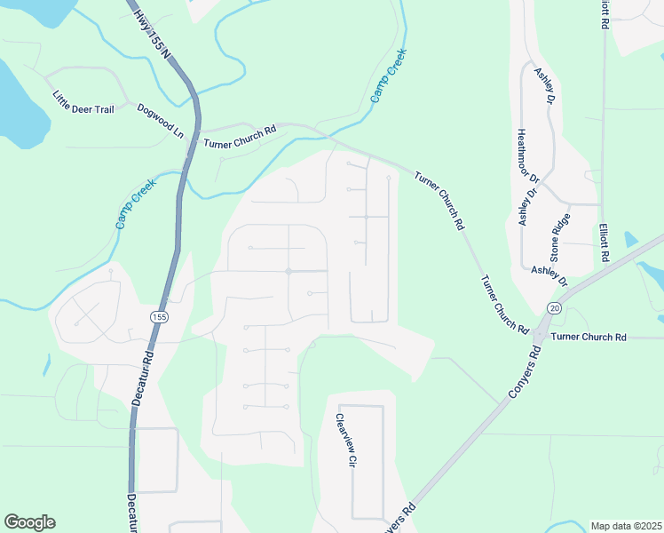 map of restaurants, bars, coffee shops, grocery stores, and more near 267 Bella Vista Terrace in McDonough
