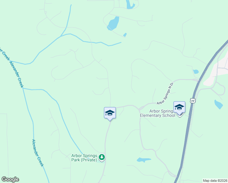 map of restaurants, bars, coffee shops, grocery stores, and more near 373 Arbor Springs Parkway in Newnan