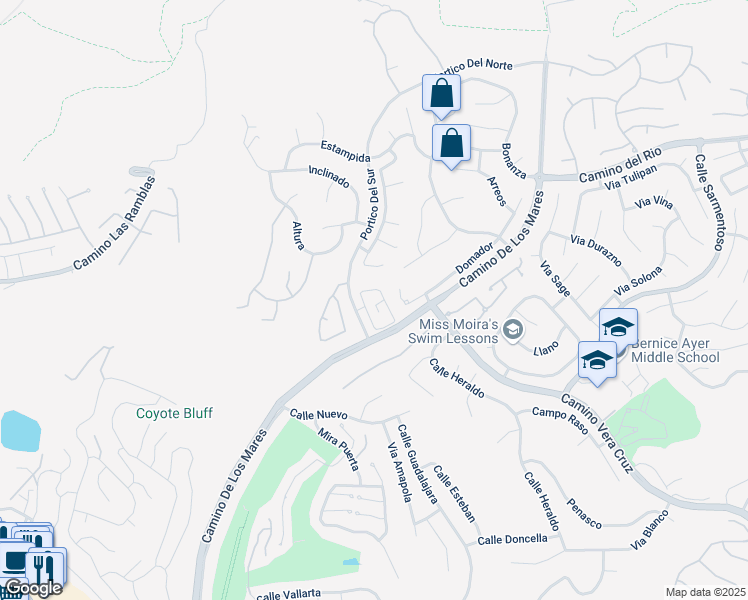 map of restaurants, bars, coffee shops, grocery stores, and more near 15 Calle Clasico in San Clemente