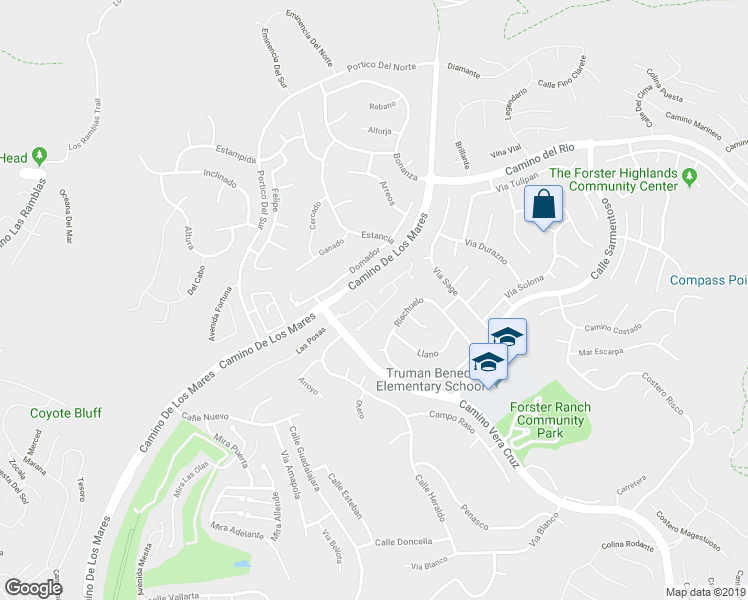 map of restaurants, bars, coffee shops, grocery stores, and more near 1223 Las Posas in San Clemente
