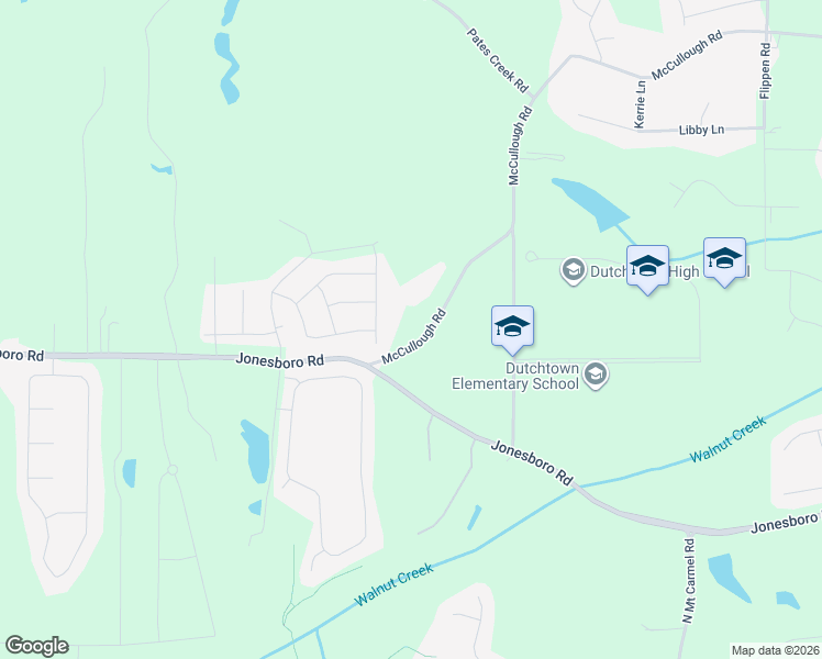 map of restaurants, bars, coffee shops, grocery stores, and more near 2733 McCullough Road in Hampton