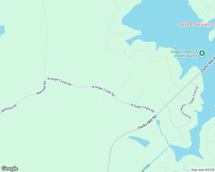 map of restaurants, bars, coffee shops, grocery stores, and more near 136 North Sugar Creek Road in Buckhead