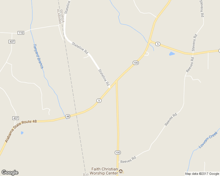 map of restaurants, bars, coffee shops, grocery stores, and more near 0 Stateline Road in Bowdon