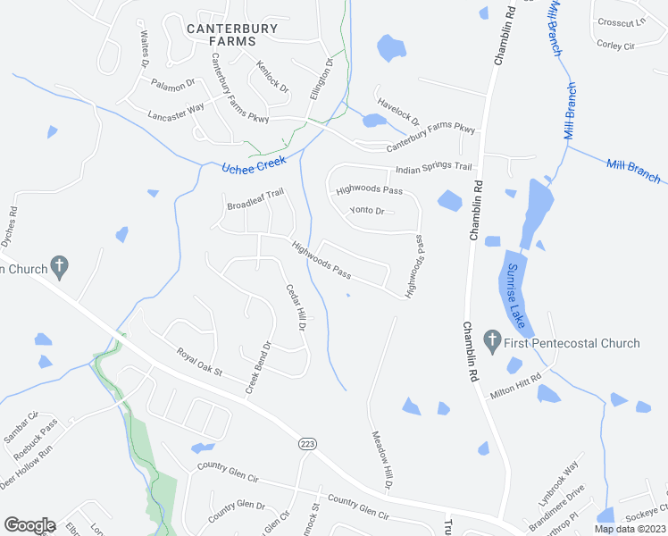 map of restaurants, bars, coffee shops, grocery stores, and more near 1402 Highwoods Pass in Grovetown