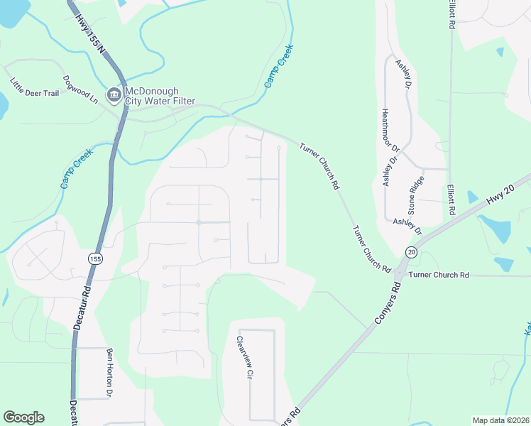 map of restaurants, bars, coffee shops, grocery stores, and more near 670 Golden Meadow Drive in McDonough