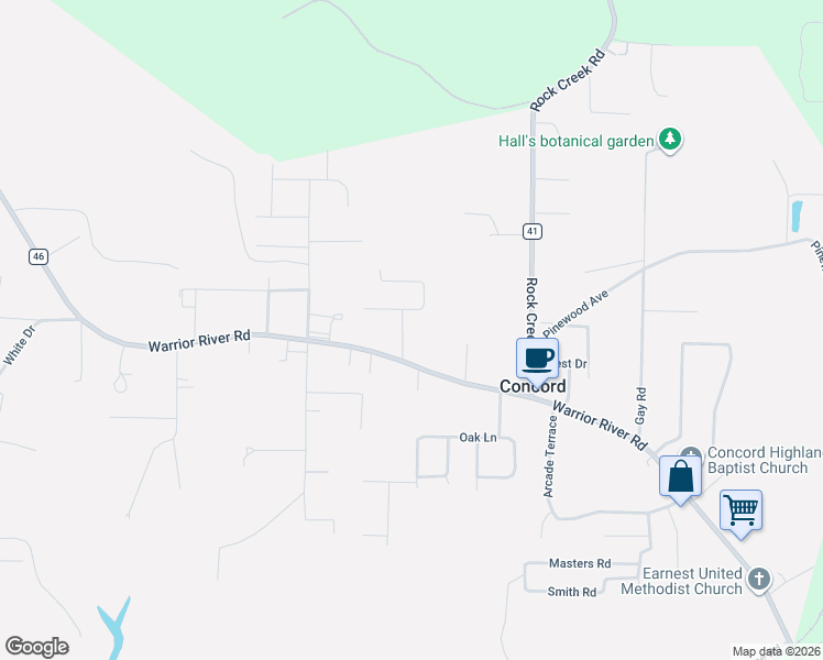 map of restaurants, bars, coffee shops, grocery stores, and more near 1013 Normandale Dr in Bessemer