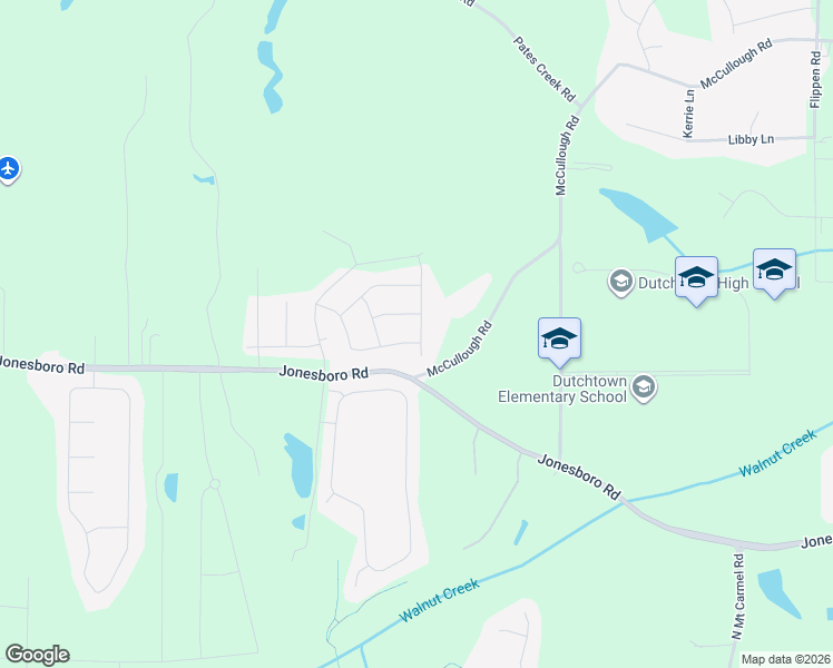 map of restaurants, bars, coffee shops, grocery stores, and more near 2733 McCullough Road in Hampton