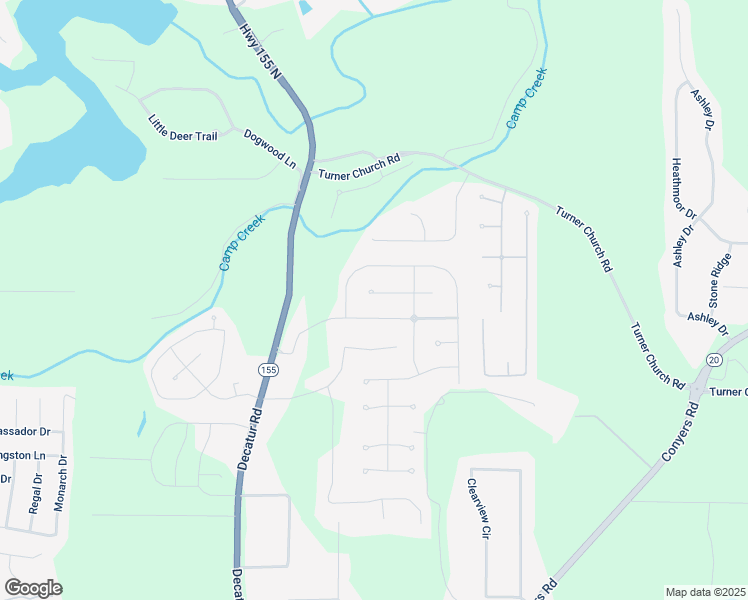 map of restaurants, bars, coffee shops, grocery stores, and more near 443 Canoga Court in McDonough