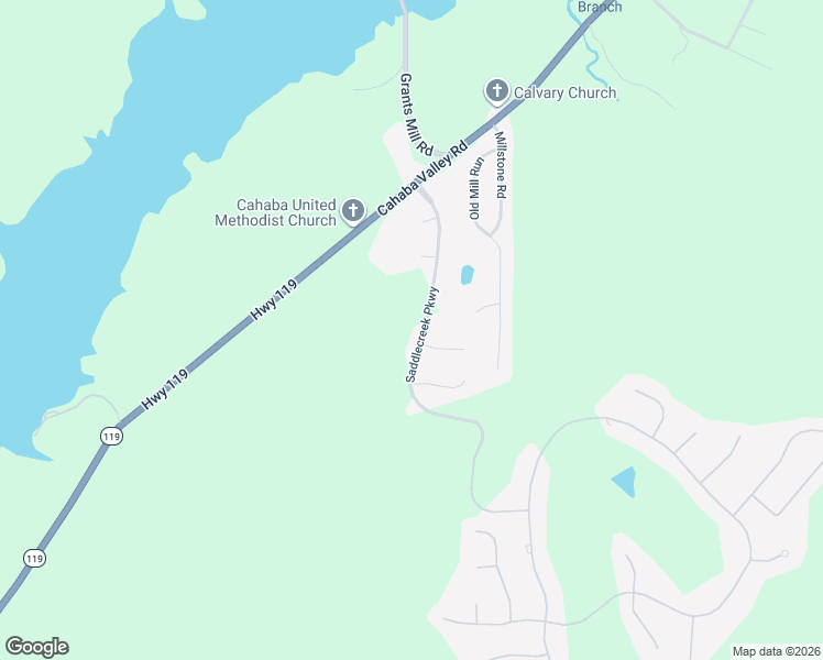 map of restaurants, bars, coffee shops, grocery stores, and more near 1085 Saddlecreek Parkway in Birmingham