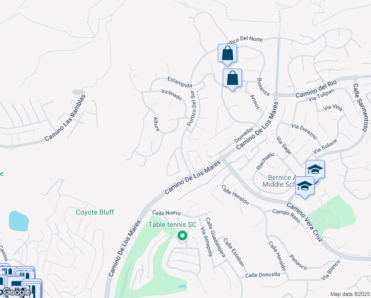 map of restaurants, bars, coffee shops, grocery stores, and more near 12 Calle Domingo in San Clemente