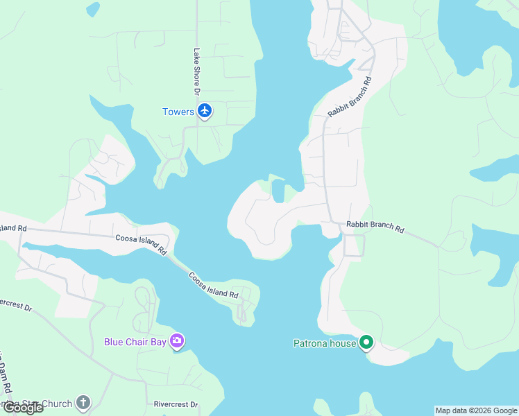 map of restaurants, bars, coffee shops, grocery stores, and more near 488 Rabbit Point Road in St. Clair County