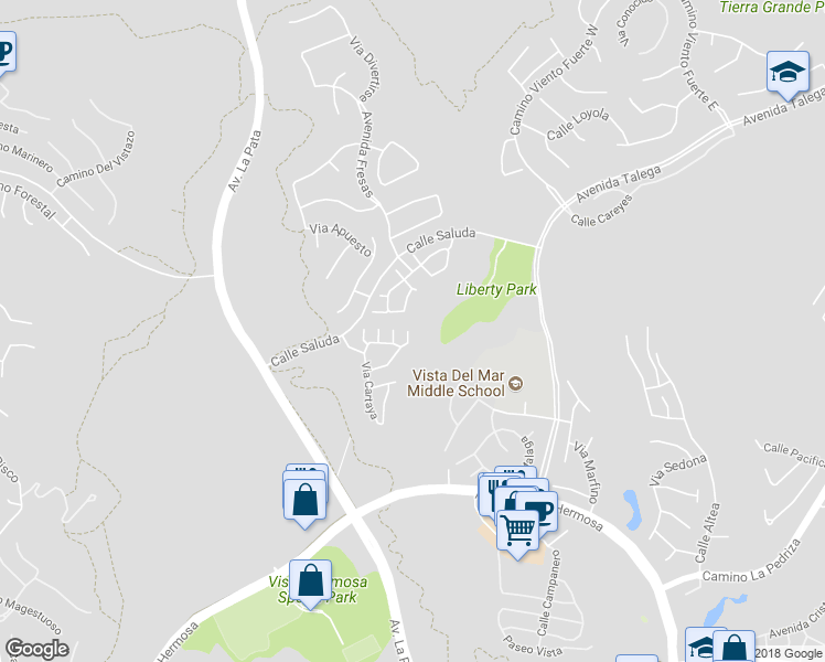 map of restaurants, bars, coffee shops, grocery stores, and more near 11 Corte Loarre in San Clemente