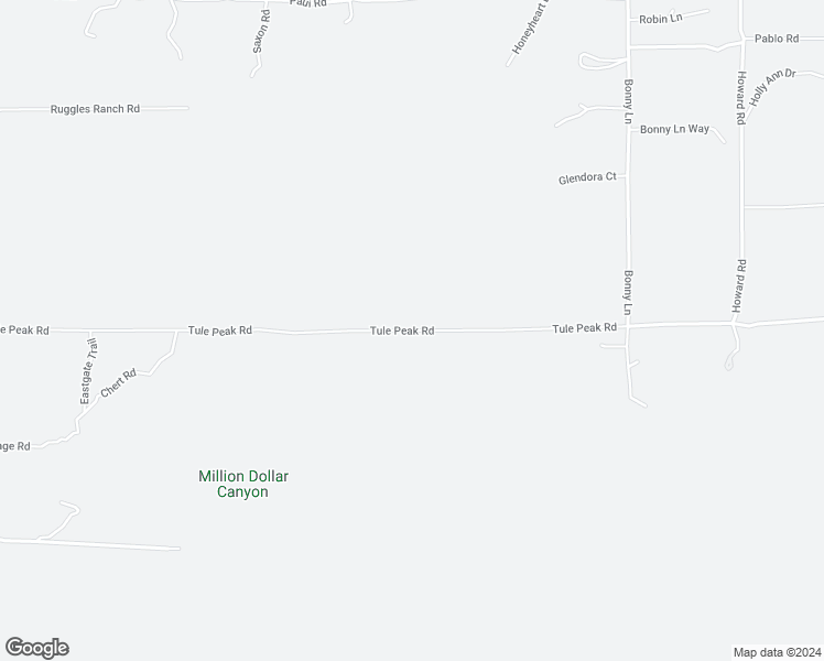 map of restaurants, bars, coffee shops, grocery stores, and more near Tule Peak Road in Anza