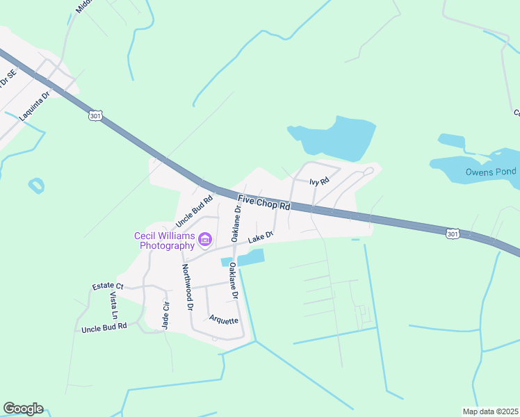 map of restaurants, bars, coffee shops, grocery stores, and more near 1974 Five Chop Road in Orangeburg