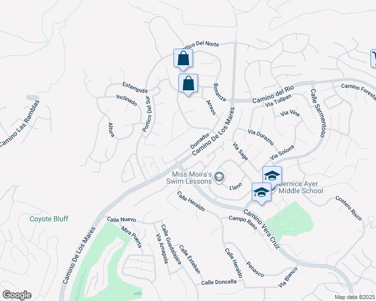 map of restaurants, bars, coffee shops, grocery stores, and more near in San Clemente