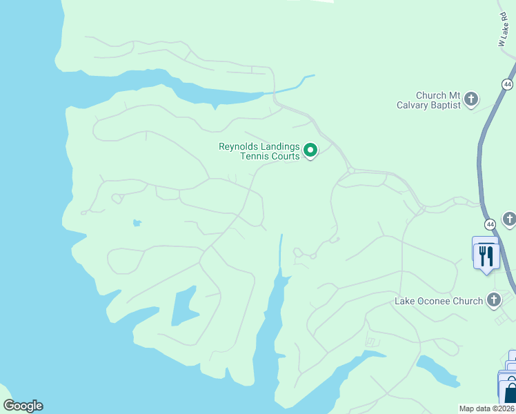 map of restaurants, bars, coffee shops, grocery stores, and more near 1071 Fairway Ridge Circle in Greensboro