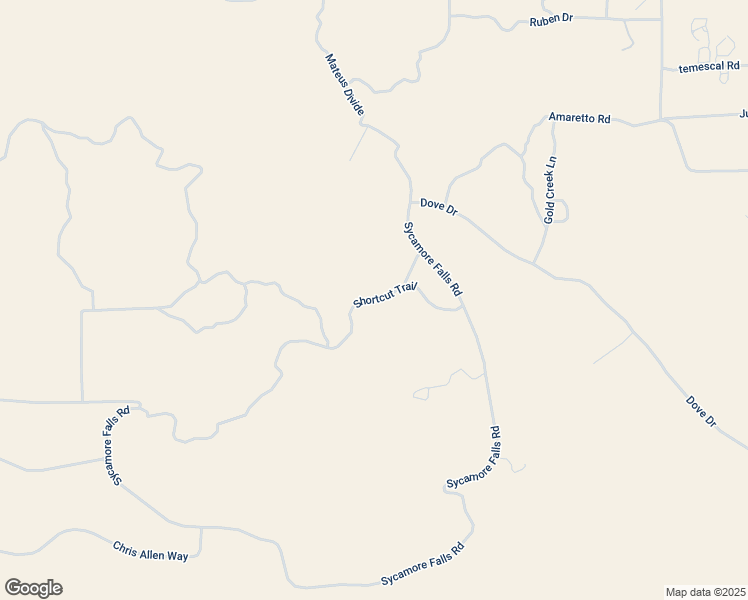 map of restaurants, bars, coffee shops, grocery stores, and more near Shortcut Trail in Aguanga