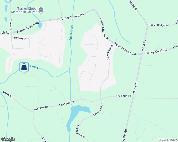 map of restaurants, bars, coffee shops, grocery stores, and more near 1105 Huntcrest Ridge in McDonough