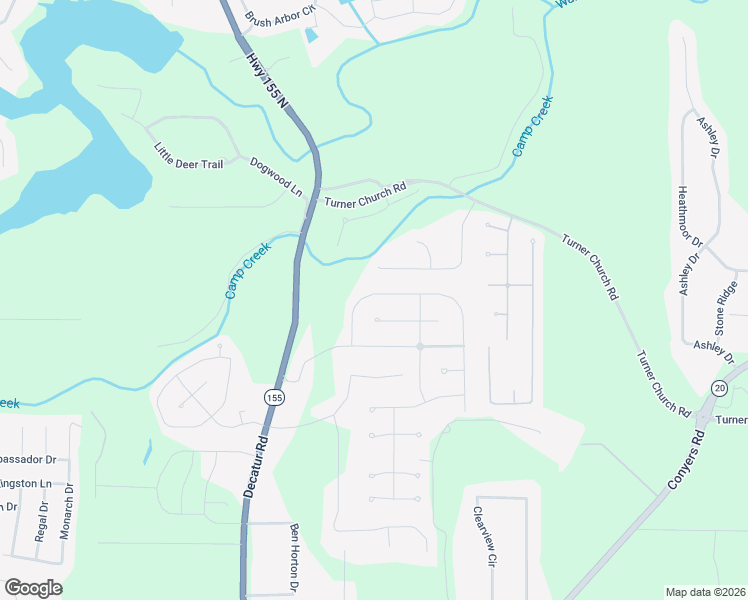 map of restaurants, bars, coffee shops, grocery stores, and more near 221 Bella Vista Terrace in McDonough