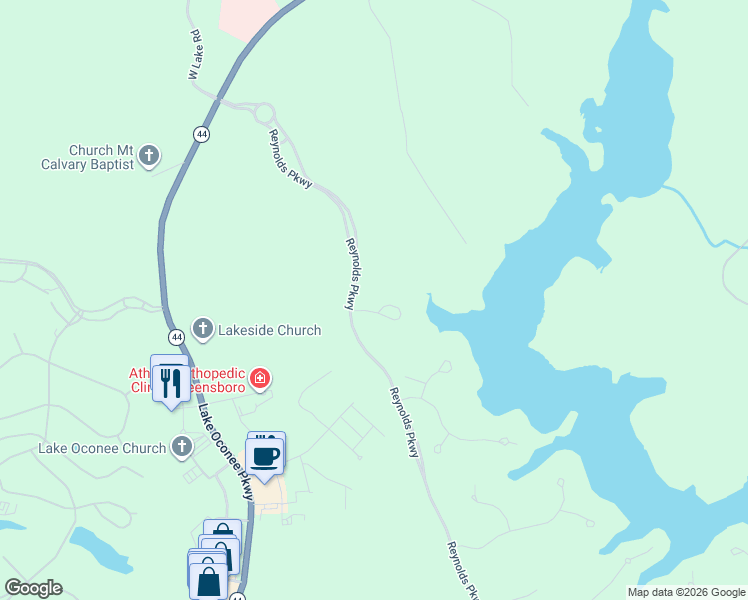 map of restaurants, bars, coffee shops, grocery stores, and more near 1030 Bridle Bit Lane in Greensboro