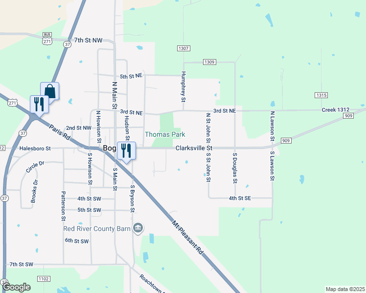 449 Clarksville Road, Bogata TX Walk Score