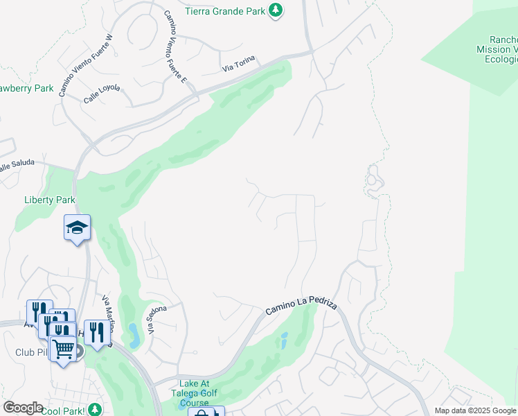 map of restaurants, bars, coffee shops, grocery stores, and more near Calle Angelitos in San Clemente