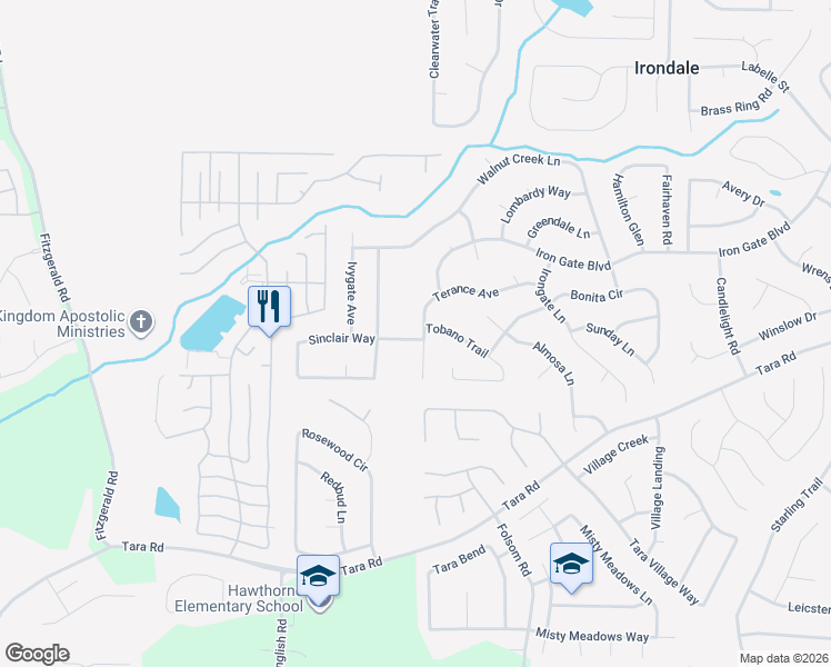 map of restaurants, bars, coffee shops, grocery stores, and more near 914 Terance Avenue in Jonesboro