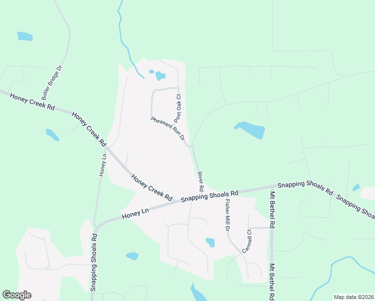 map of restaurants, bars, coffee shops, grocery stores, and more near 193 River Road in McDonough