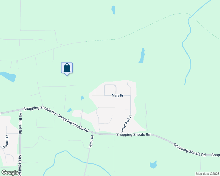 map of restaurants, bars, coffee shops, grocery stores, and more near 427 Oscar Court in McDonough