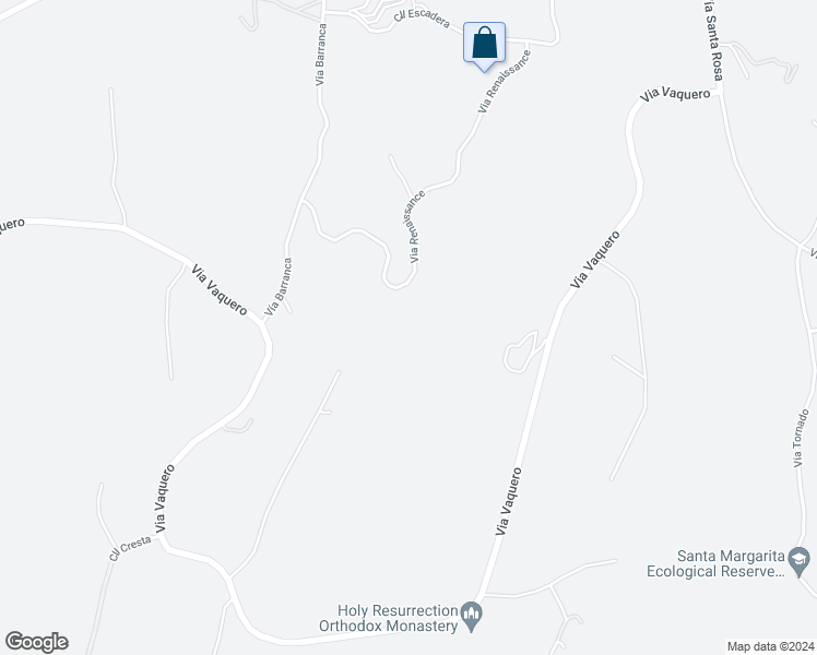 map of restaurants, bars, coffee shops, grocery stores, and more near 45130 Via Renaissance in Temecula