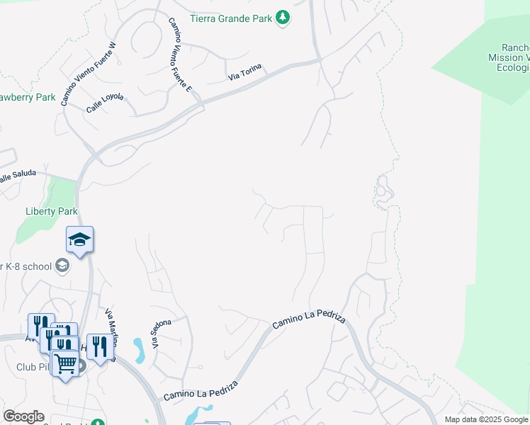 map of restaurants, bars, coffee shops, grocery stores, and more near 66 Calle Vista Del Sol in San Clemente