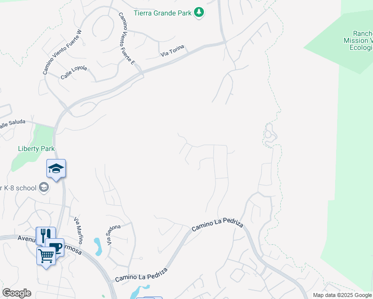 map of restaurants, bars, coffee shops, grocery stores, and more near Calle Angelitos in San Clemente