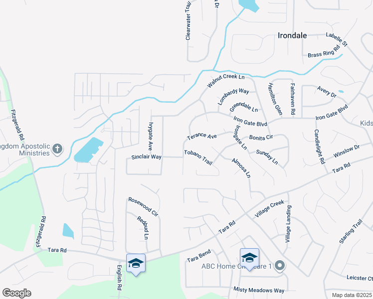 map of restaurants, bars, coffee shops, grocery stores, and more near 915 Terance Avenue in Jonesboro
