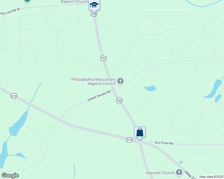 map of restaurants, bars, coffee shops, grocery stores, and more near 11 Parr Farm Road in Covington