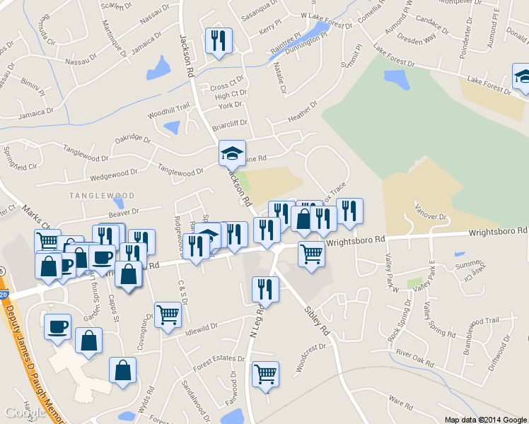 map of restaurants, bars, coffee shops, grocery stores, and more near 3210 Heritage Circle in Augusta