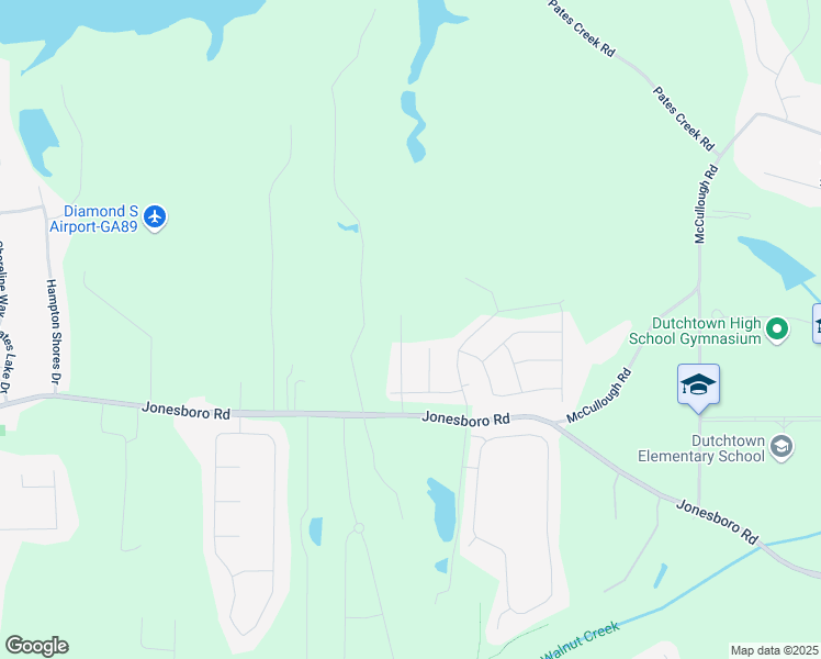 map of restaurants, bars, coffee shops, grocery stores, and more near 3424 Jonesboro Road in Hampton